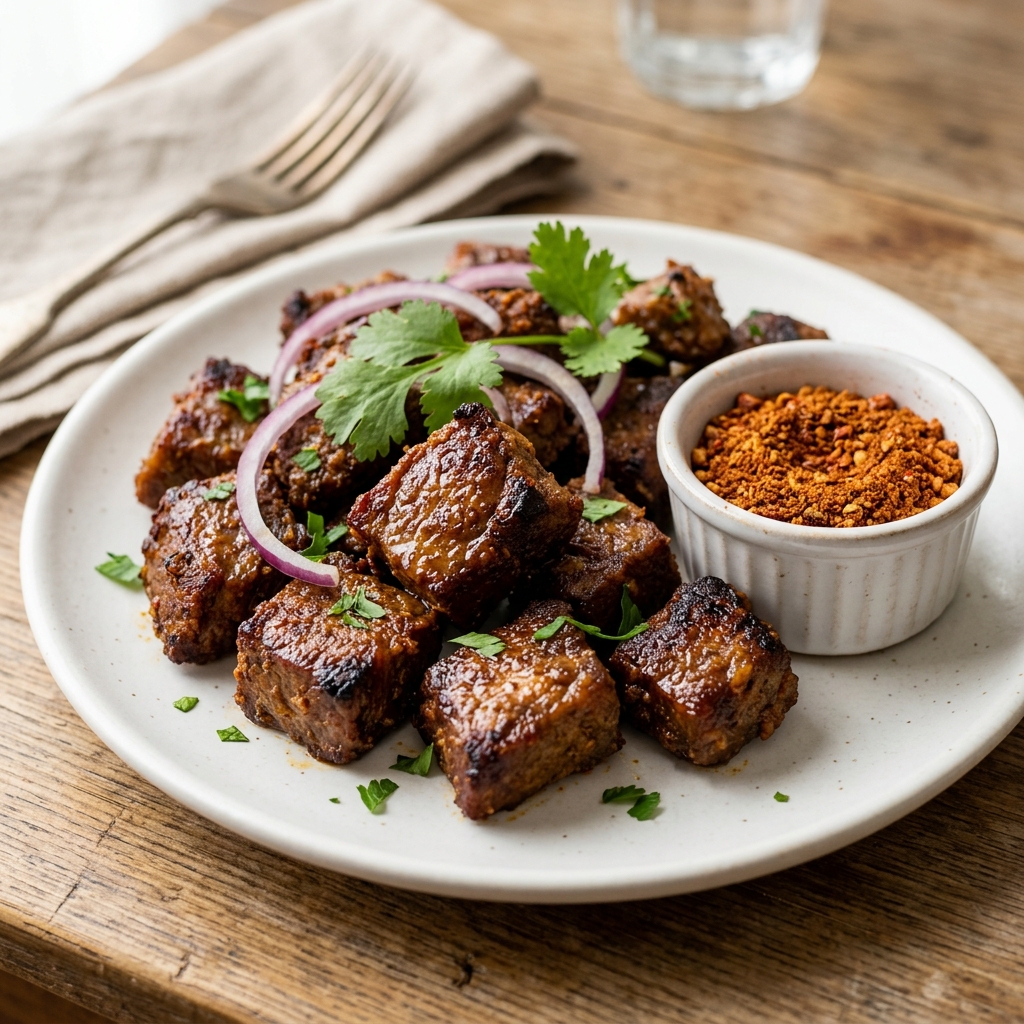 Fried peppered Beef